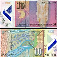 *10 denárov Severné Macedónsko 2020, P27a polymer UNC - Kliknutím na obrázok zatvorte -